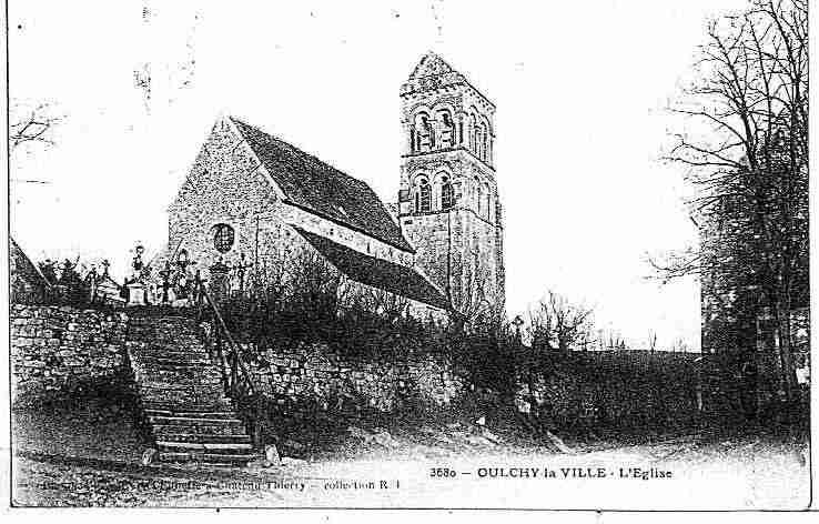 Ville de OULCHYlaVILLE, carte postale ancienne
