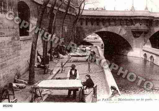 Ville de PARISVECU, carte postale ancienne