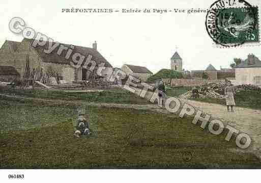 Ville de PREFONTAINES, carte postale ancienne