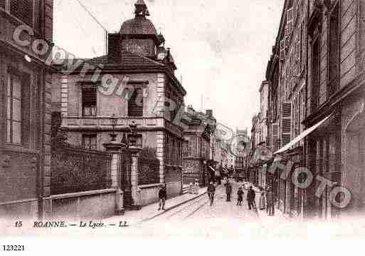 Ville de ROANNE, carte postale ancienne