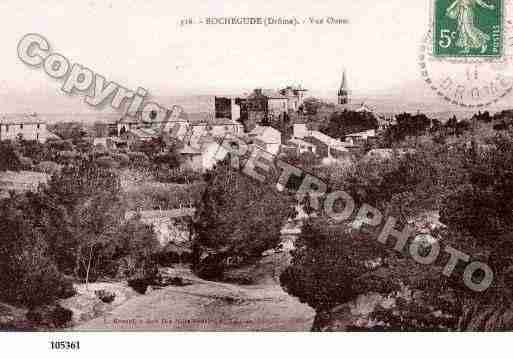 Ville de ROCHEGUDE, carte postale ancienne