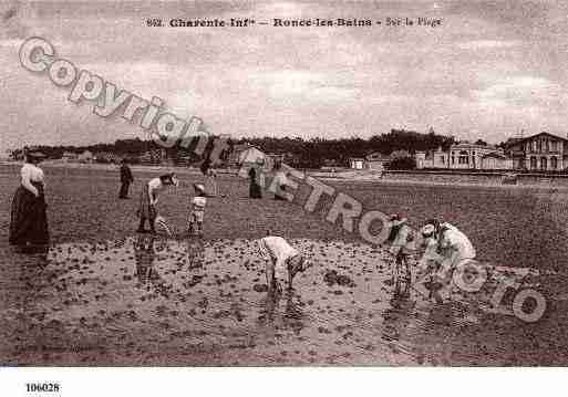 Ville de RONCELESBAINS, carte postale ancienne