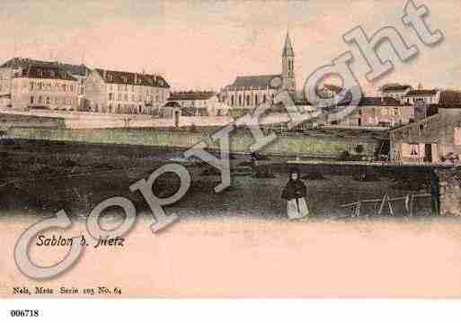 Ville de SABLON, carte postale ancienne