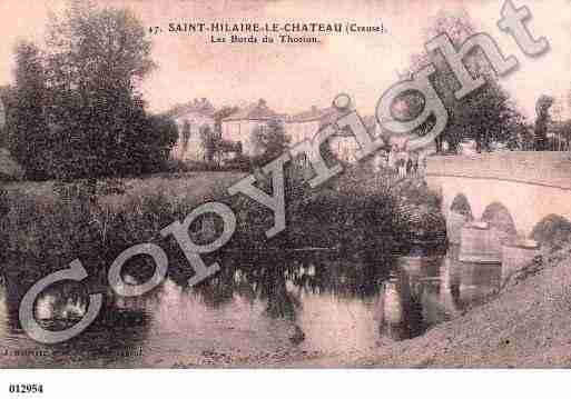 Ville de SAINTHILAIRELECHATEAU, carte postale ancienne