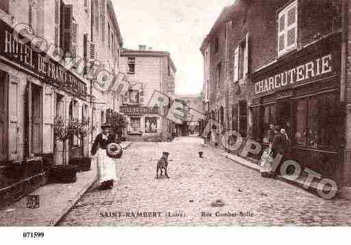 Ville de SAINTJUSTSAINTRAMBERT, carte postale ancienne