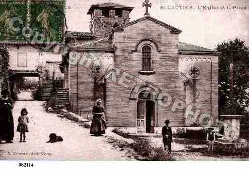 Ville de SAINTLATTIER, carte postale ancienne