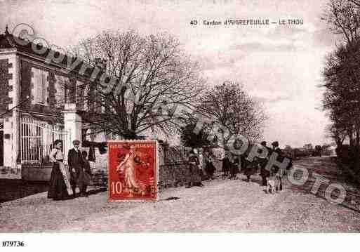 Ville de THOU(LE), carte postale ancienne