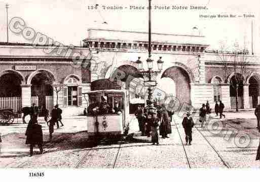 Ville de TOULON, carte postale ancienne