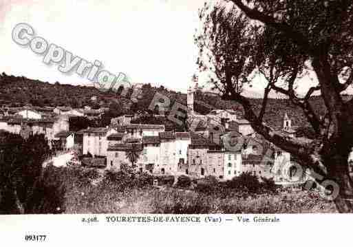 Ville de TOURRETTES, carte postale ancienne