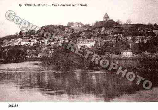 Ville de TROO, carte postale ancienne