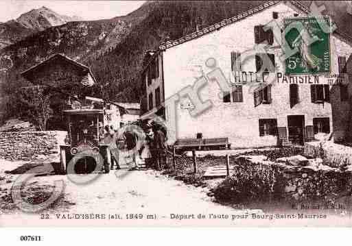 Ville de VALD'ISERE, carte postale ancienne