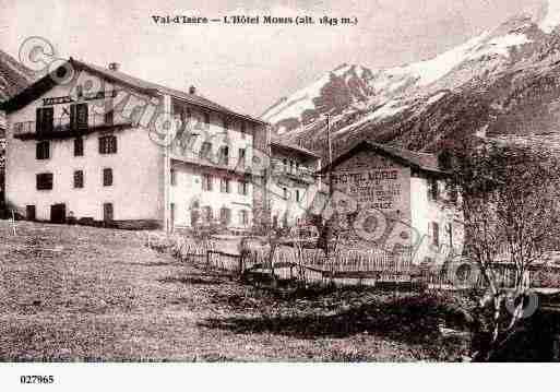 Ville de VALD'ISERE, carte postale ancienne