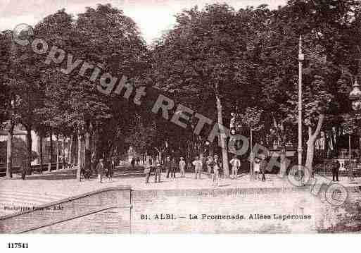 Ville de ALBI, carte postale ancienne