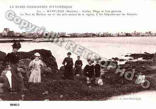 Ville de BARFLEUR, carte postale ancienne