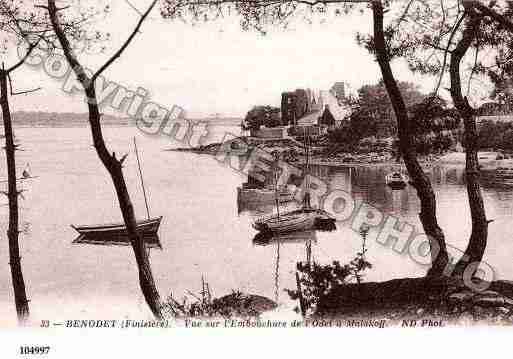 Ville de BENODET, carte postale ancienne