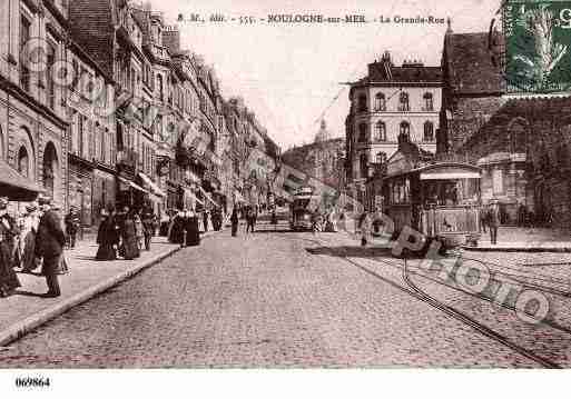 Ville de BOULOGNESURMER, carte postale ancienne