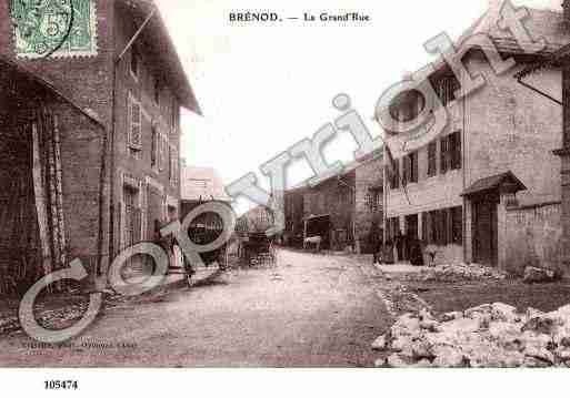 Ville de BRENOD, carte postale ancienne