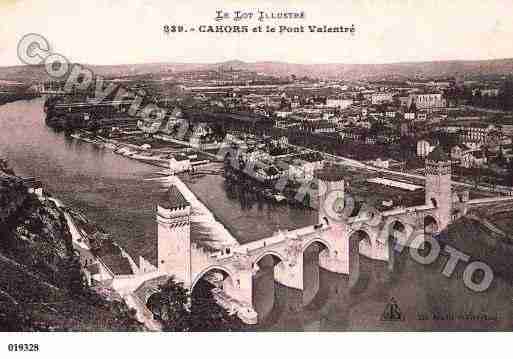 Ville de CAHORS, carte postale ancienne