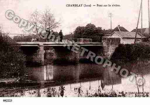 Ville de CHAMBLAY, carte postale ancienne