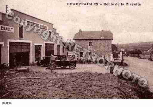 Ville de CHAUFFAILLES, carte postale ancienne