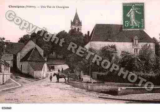 Ville de CHAULGNES, carte postale ancienne