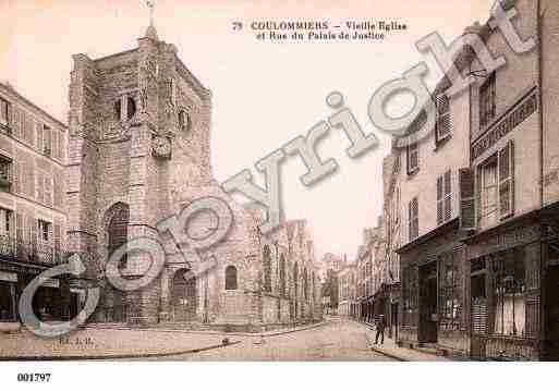 Ville de COULOMMIERS, carte postale ancienne