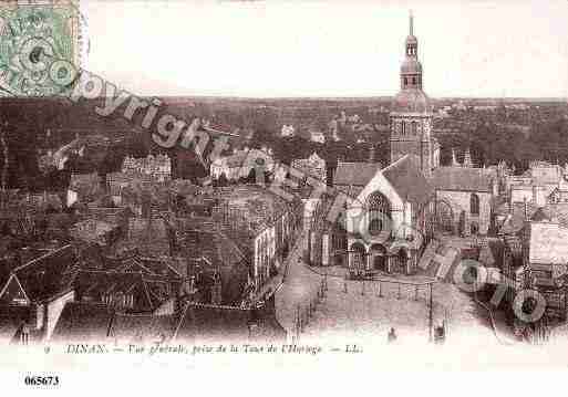 Ville de DINAN, carte postale ancienne