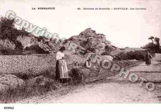 Ville de DONVILLELESBAINS, carte postale ancienne