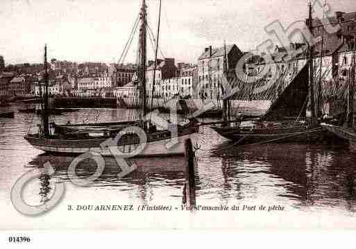 Ville de DOUARNENEZ, carte postale ancienne