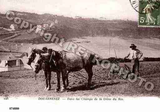 Ville de DOUARNENEZ, carte postale ancienne