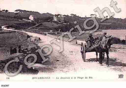 Ville de DOUARNENEZ, carte postale ancienne