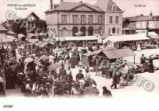 Ville de FLEURYSURANDELLE, carte postale ancienne