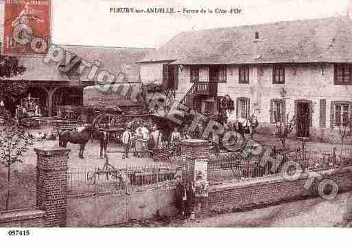 Ville de FLEURYSURANDELLE, carte postale ancienne