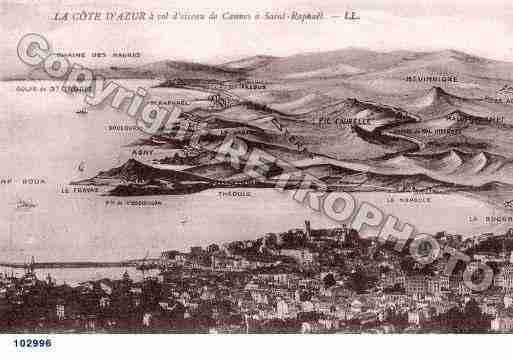 Ville de FREJUS, carte postale ancienne