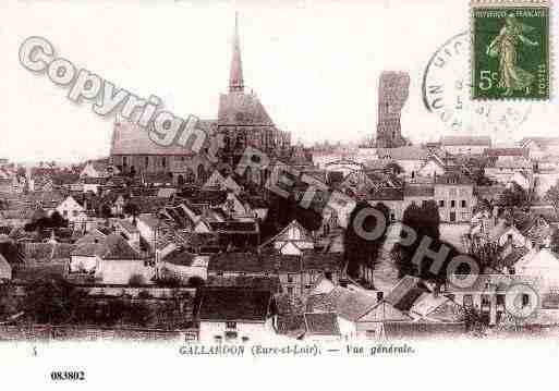 Ville de GALLARDON, carte postale ancienne