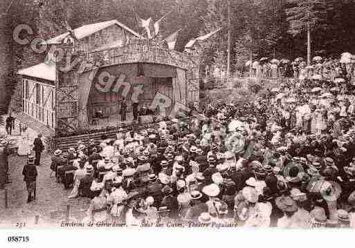 Ville de GERARDMER, carte postale ancienne