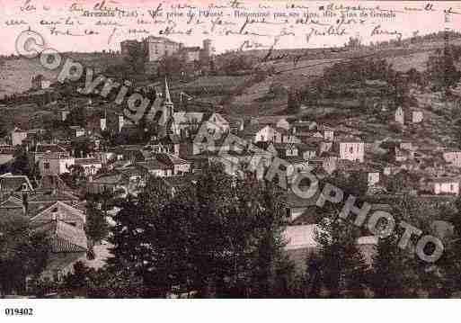 Ville de GREZELS, carte postale ancienne