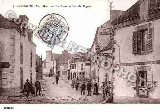 Ville de LOCMINE, carte postale ancienne