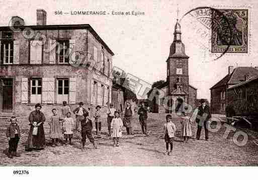 Ville de LOMMERANGE, carte postale ancienne