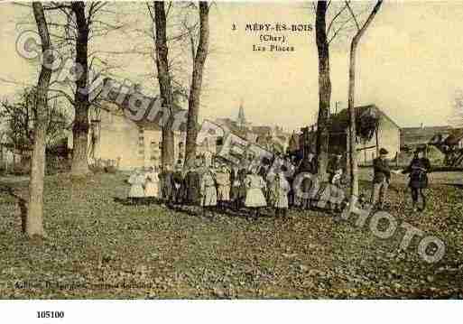 Ville de MERYESBOIS, carte postale ancienne