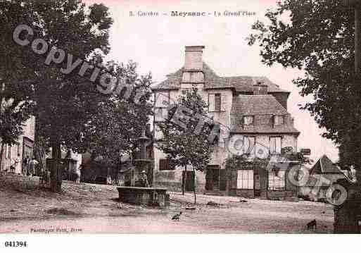 Ville de MEYSSAC, carte postale ancienne