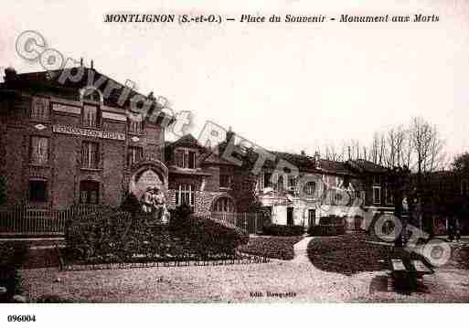 Ville de MONTLIGNON, carte postale ancienne