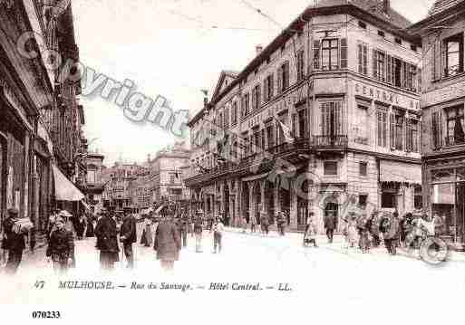 Ville de MULHOUSE, carte postale ancienne