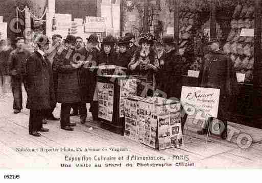 Ville de PARISVECU, carte postale ancienne