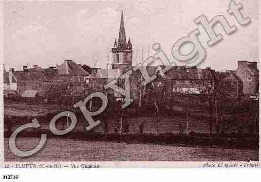 Ville de PLUFUR, carte postale ancienne