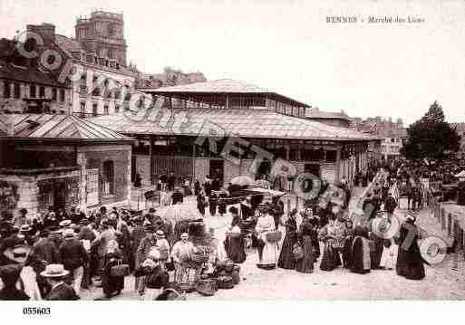 Ville de RENNES, carte postale ancienne