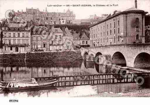 Ville de SAINTAIGNAN, carte postale ancienne