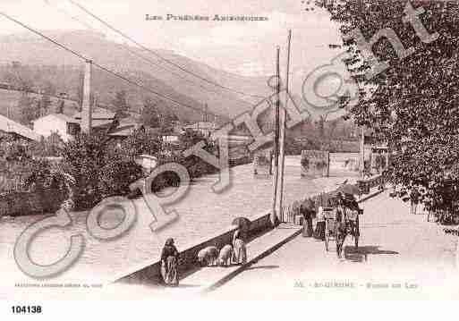 Ville de SAINTGIRONS, carte postale ancienne