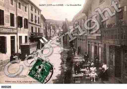 Ville de SAINTJUSTSAINTRAMBERT, carte postale ancienne