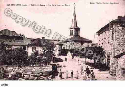 Ville de SEVELINGES, carte postale ancienne